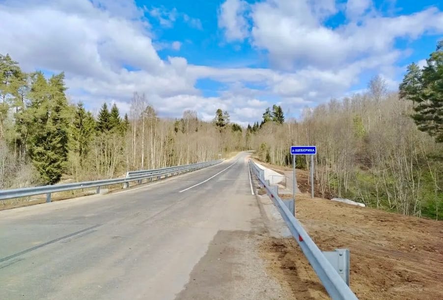 В Новгородской области отремонтирован мост через реку Щебериху